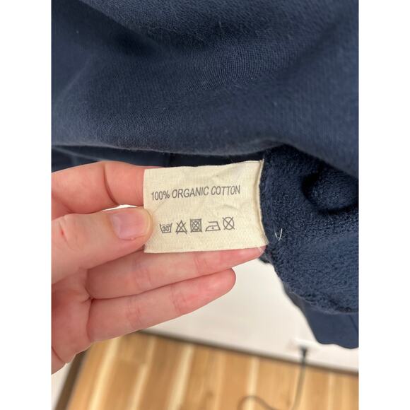 La Paz Cunha Logo Organic Cotton Anchor Nautical Coastal Raglan Sweatshirt XS - Picture 8 of 10